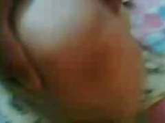 Chubby dark skin Indian housewife gives head